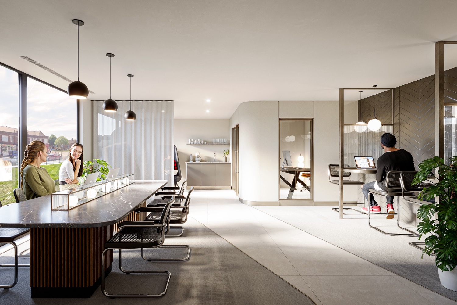 Co-working lounge